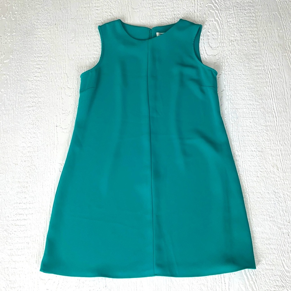 Amanda Uprichard Aqua Teal Sleeveless Shift Dress Size L